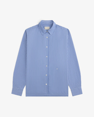 Striped Button Down Poplin Shirt