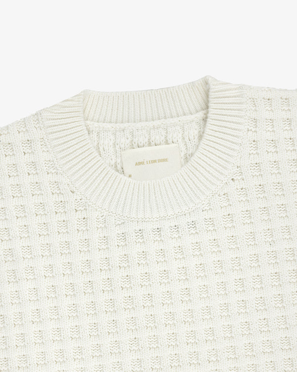 Waffle Crewneck Sweater