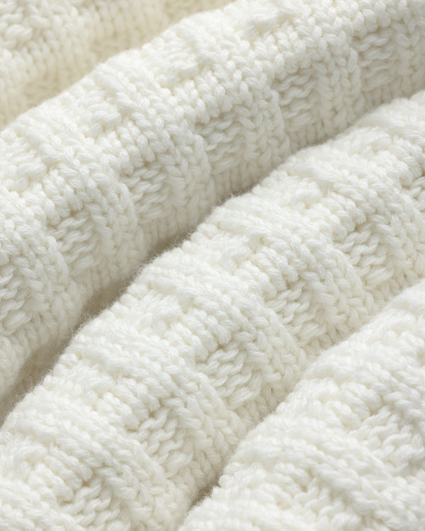 Waffle Crewneck Sweater