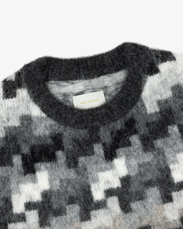 Surplus Houndstooth Crewneck Sweater