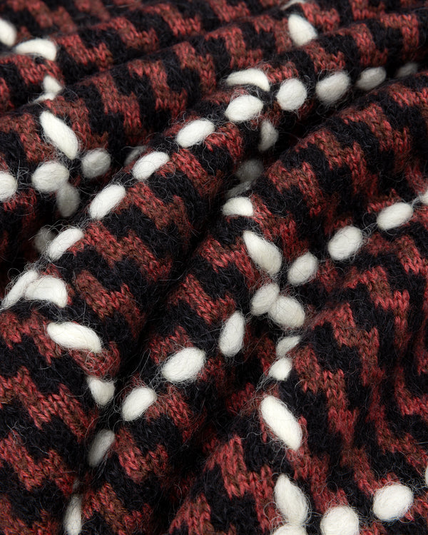 Plaid Hand-Knit Overshirt