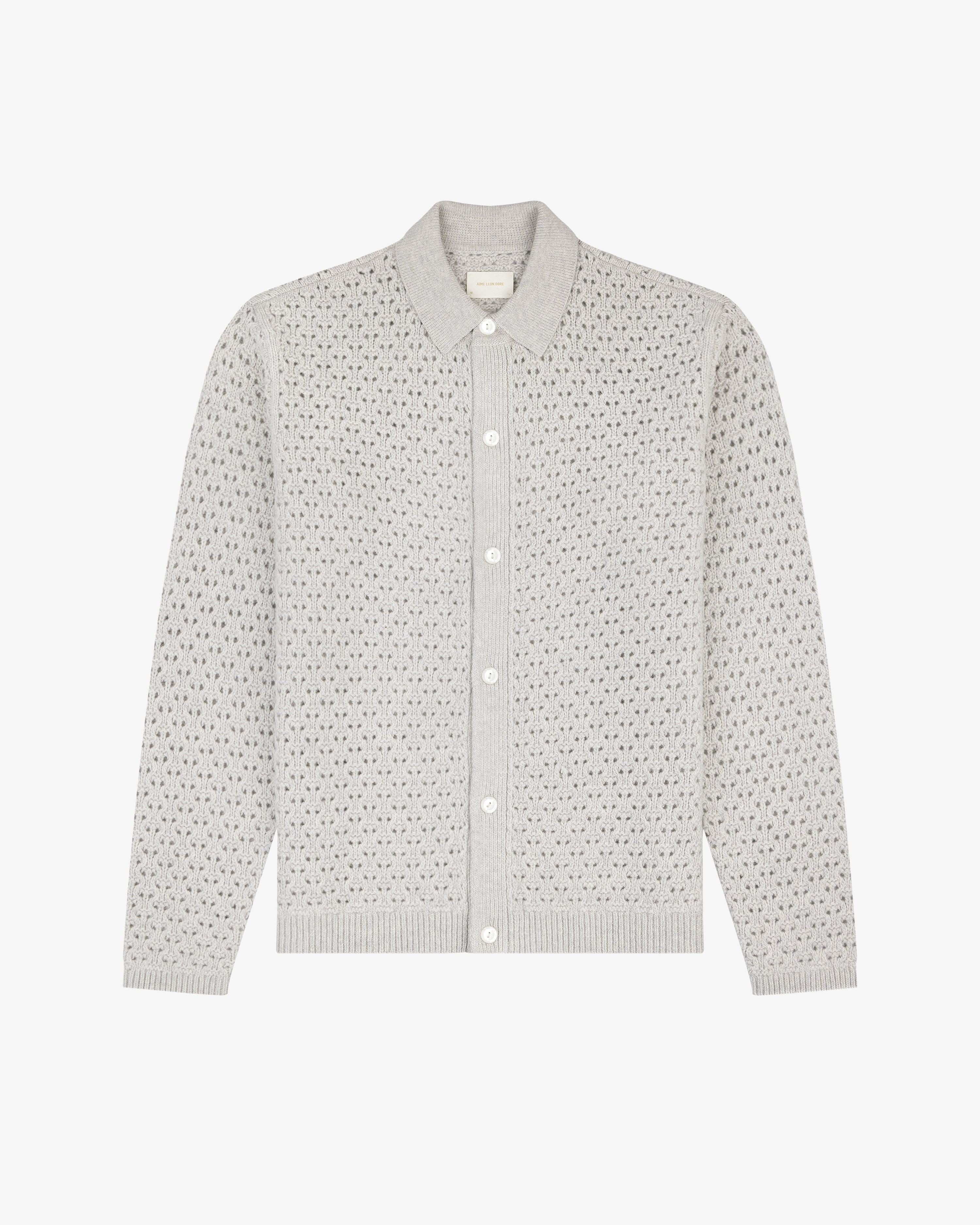 Knit Polo      Cardigan