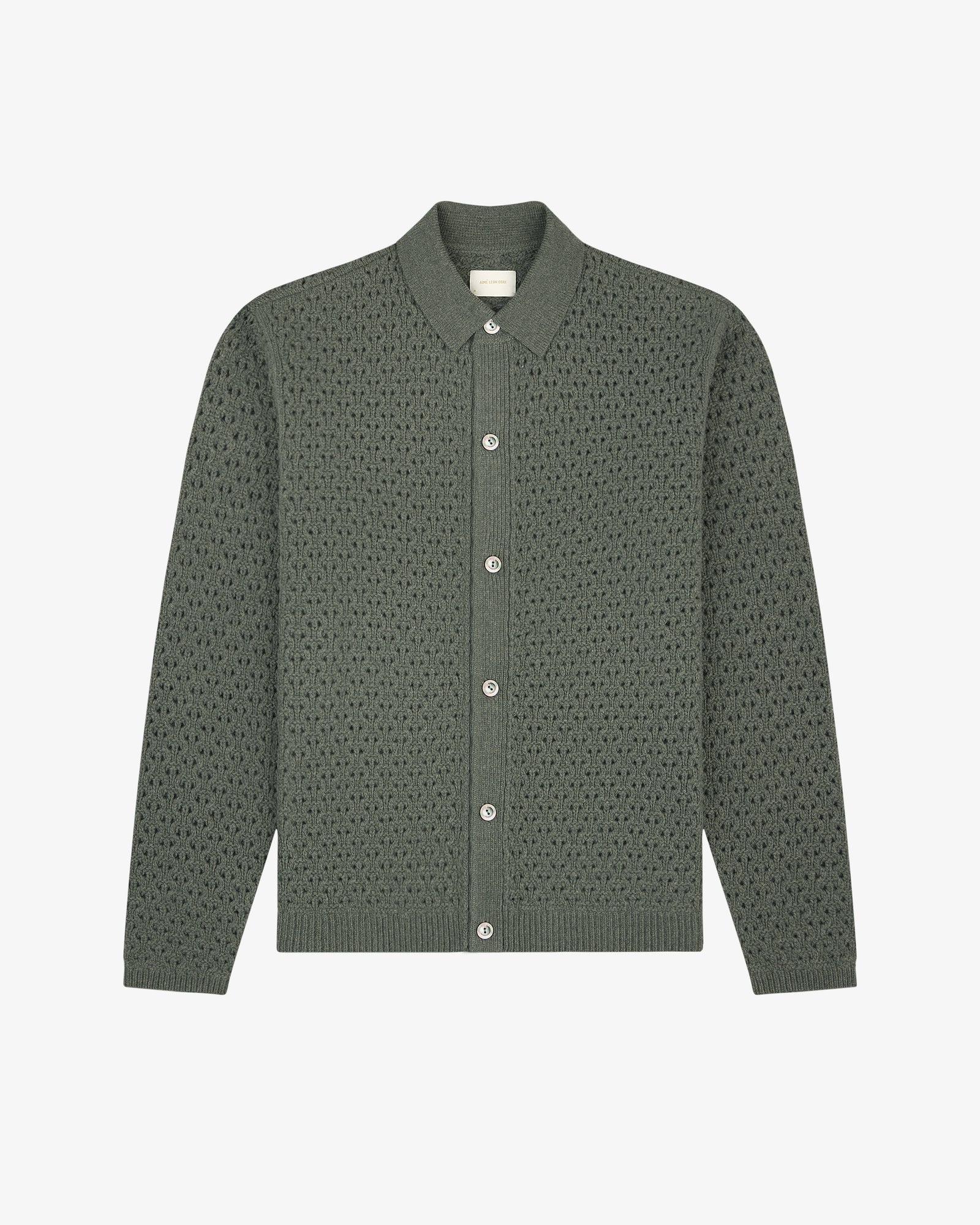 Knit Polo      Cardigan