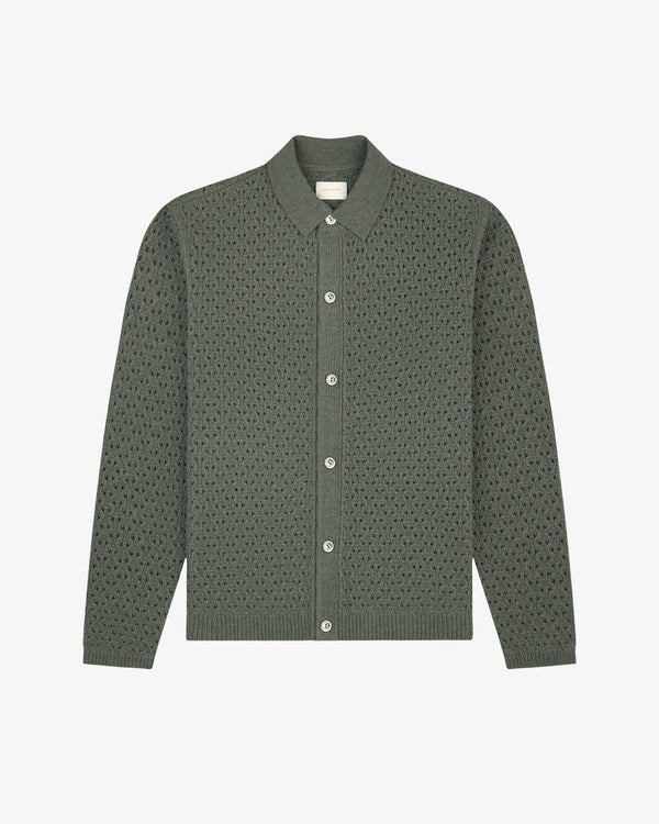 Knit Polo      Cardigan