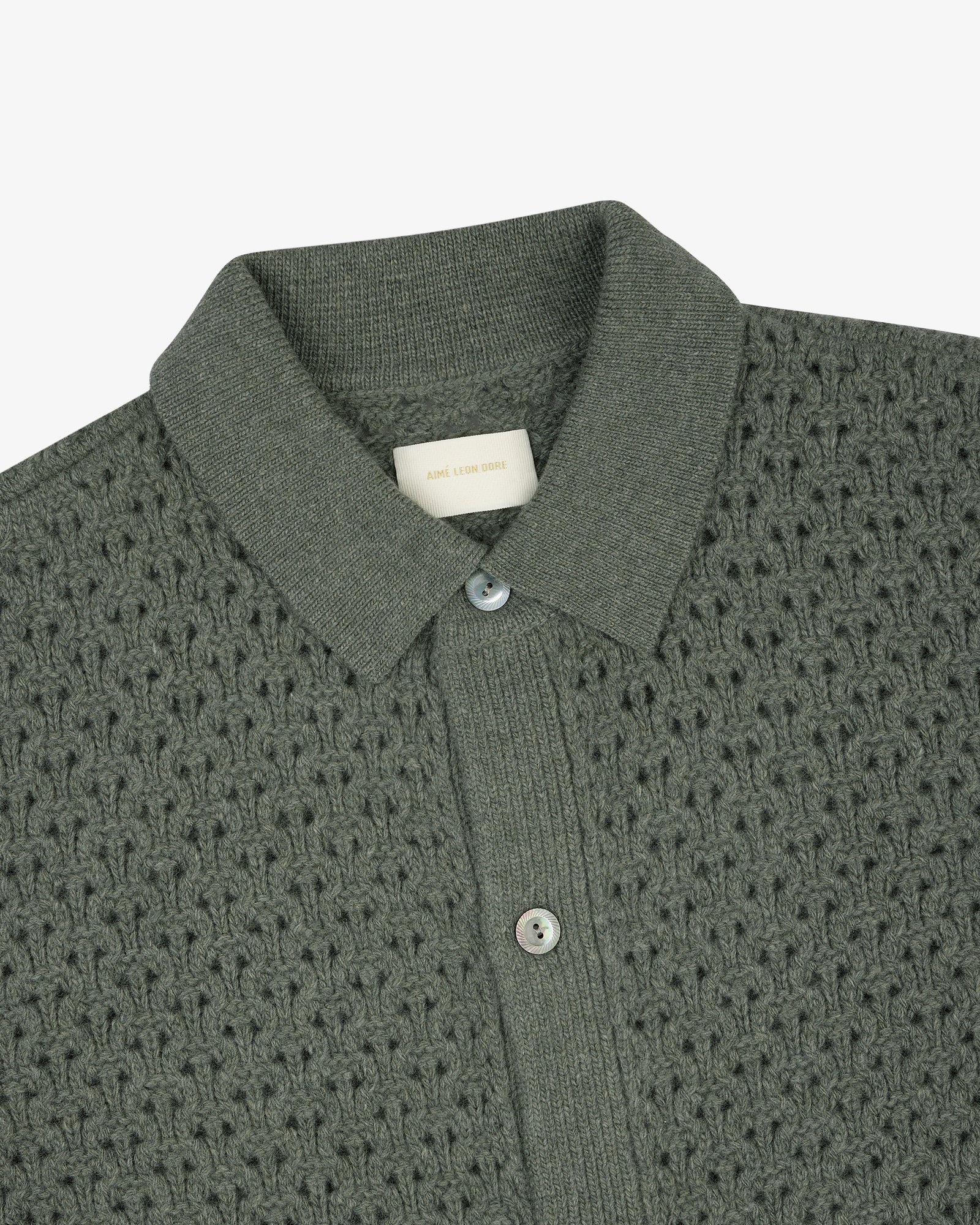 Knit Polo      Cardigan