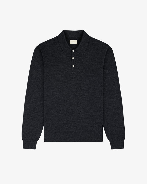 Long-Sleeve Merino Polo