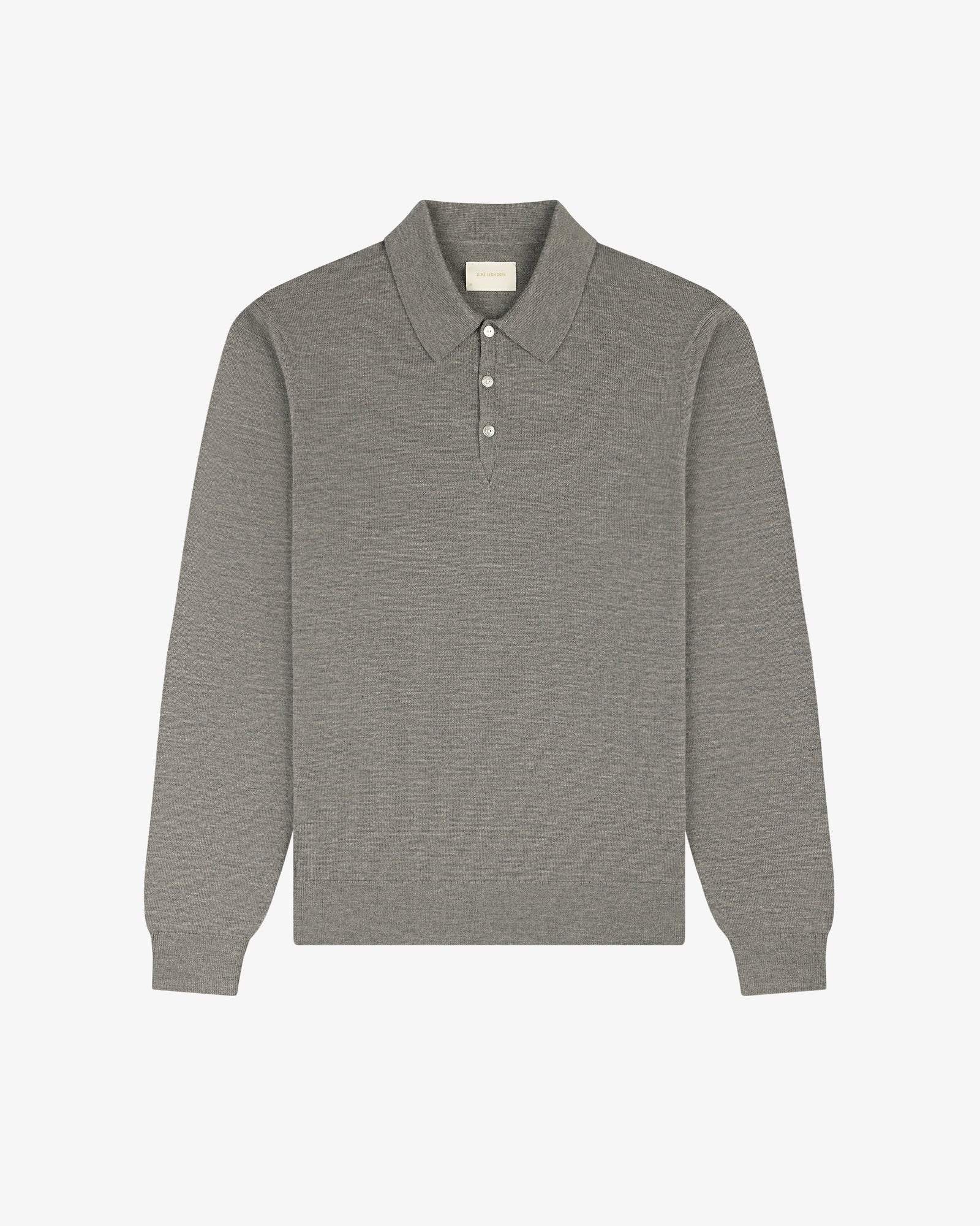 Long-Sleeve Merino Polo
