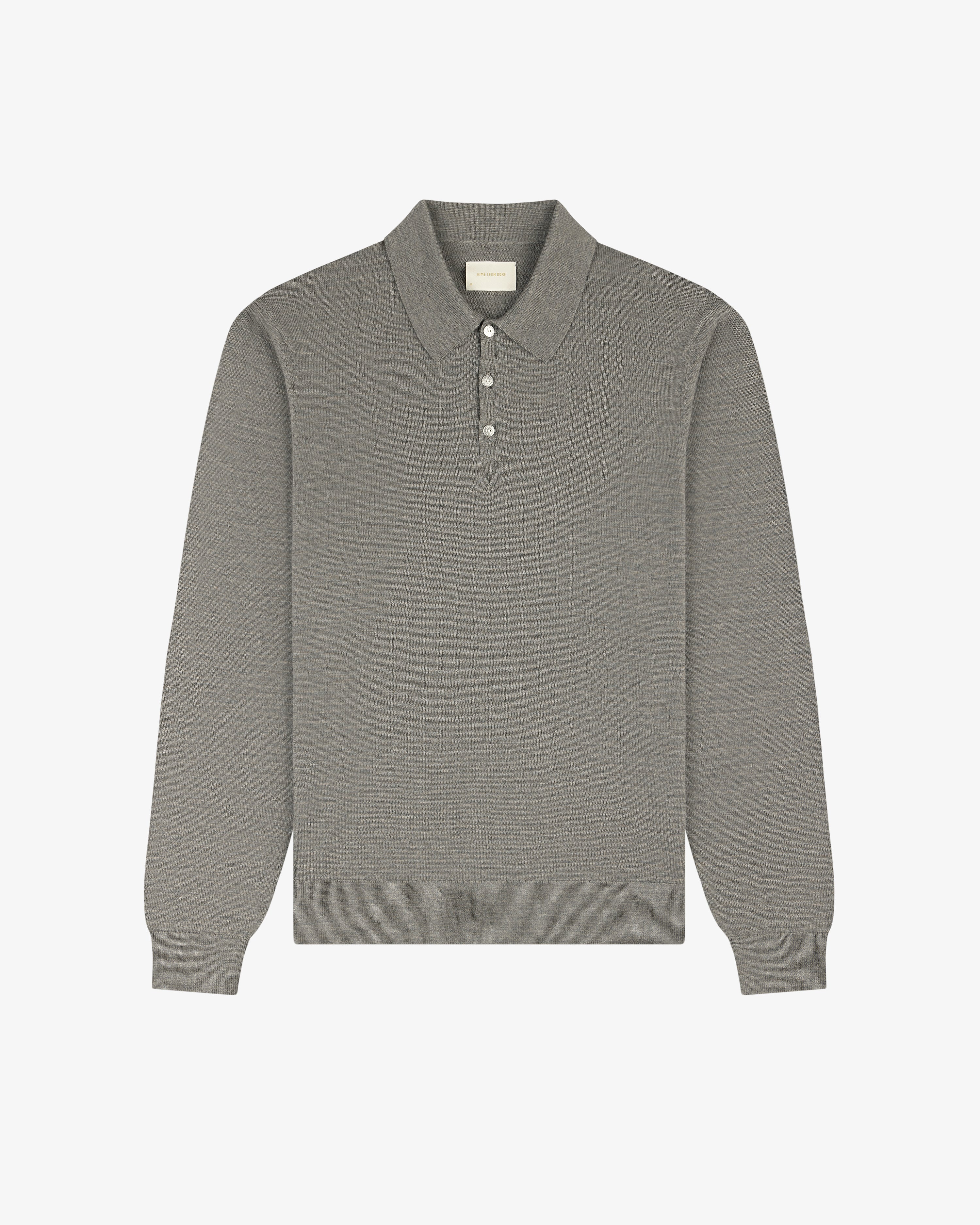 Long-Sleeve Merino Polo