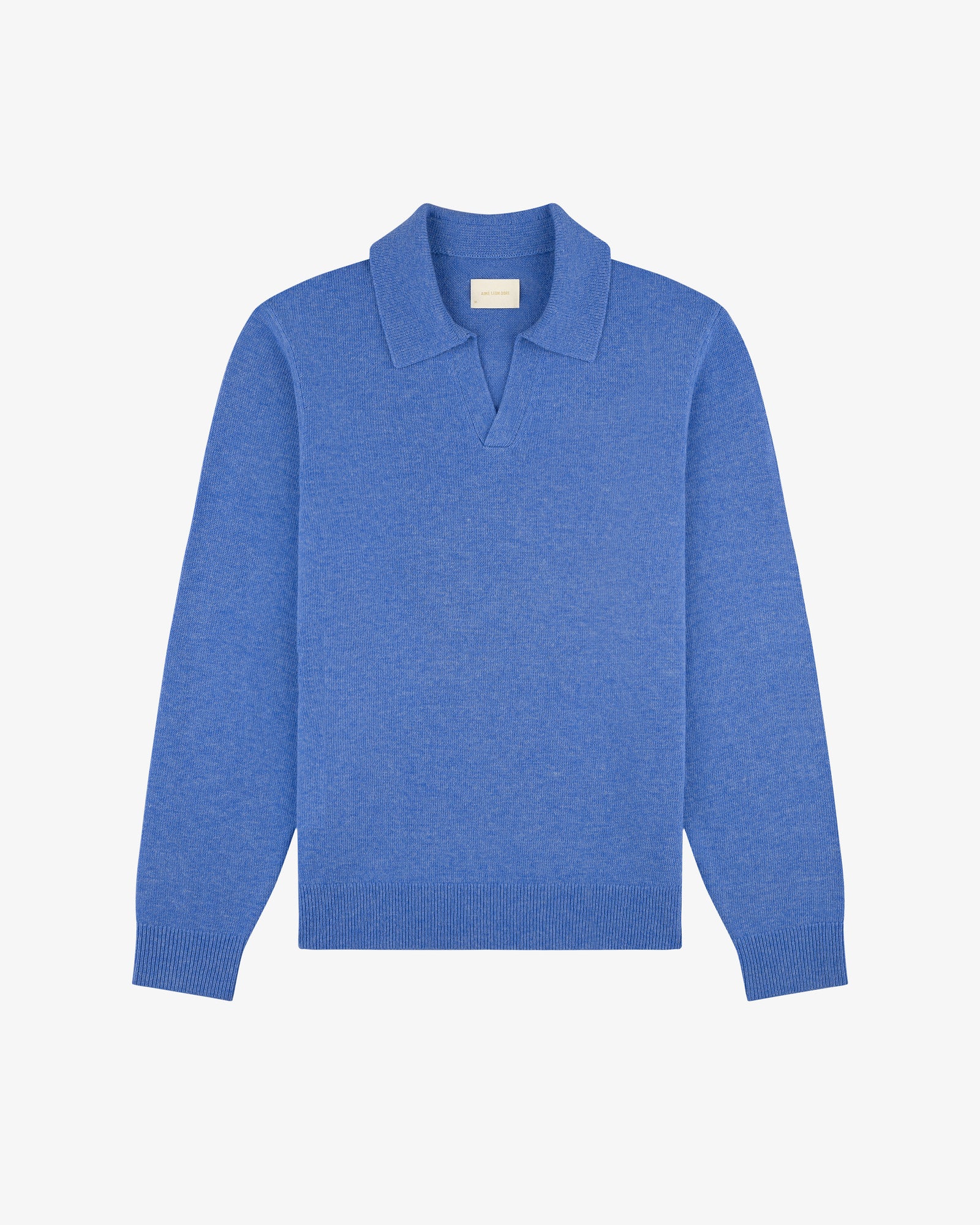 Wool Knit Polo Sweater