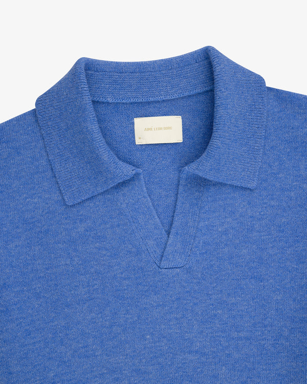 Wool Knit Polo Sweater