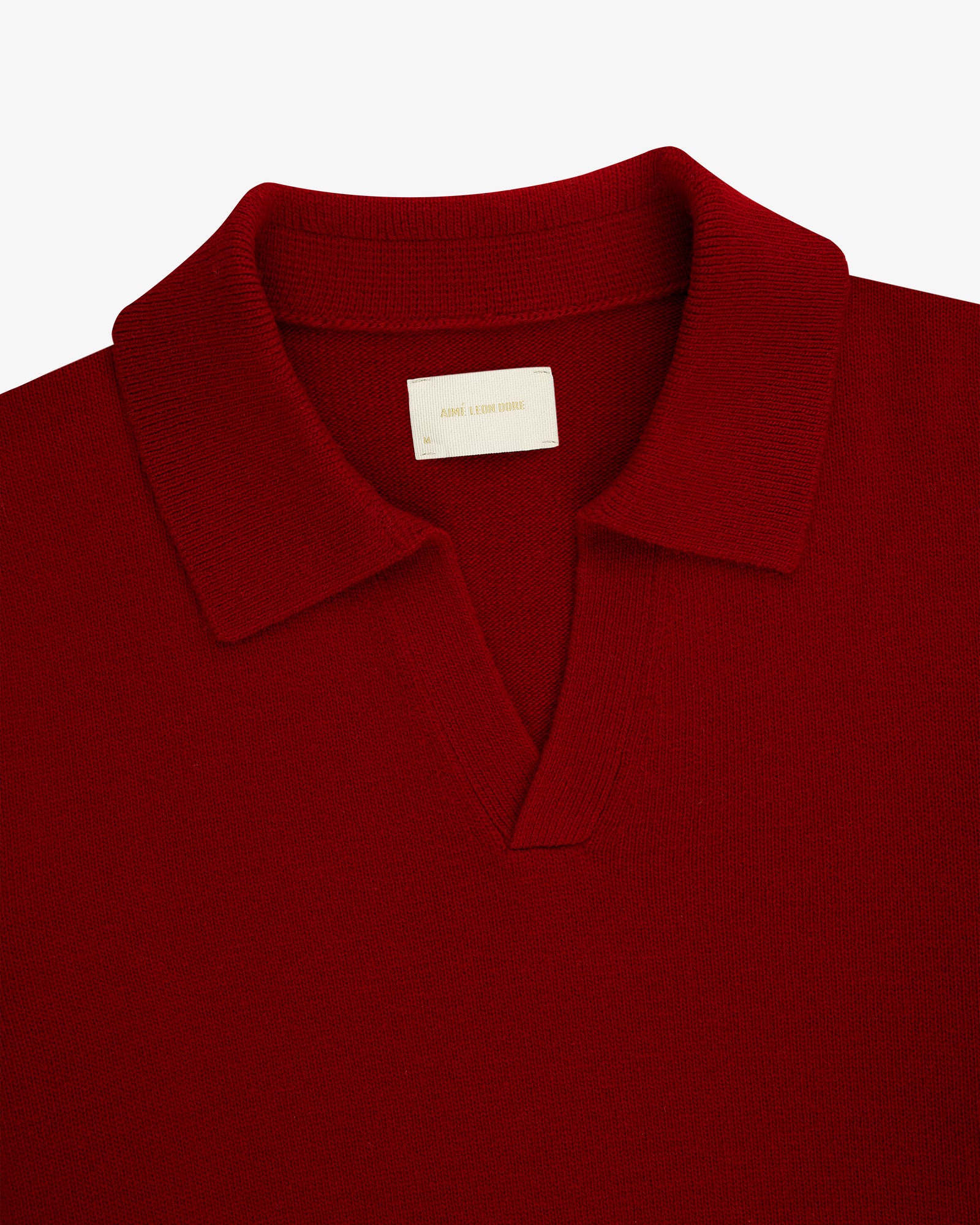 Wool Knit Polo Sweater