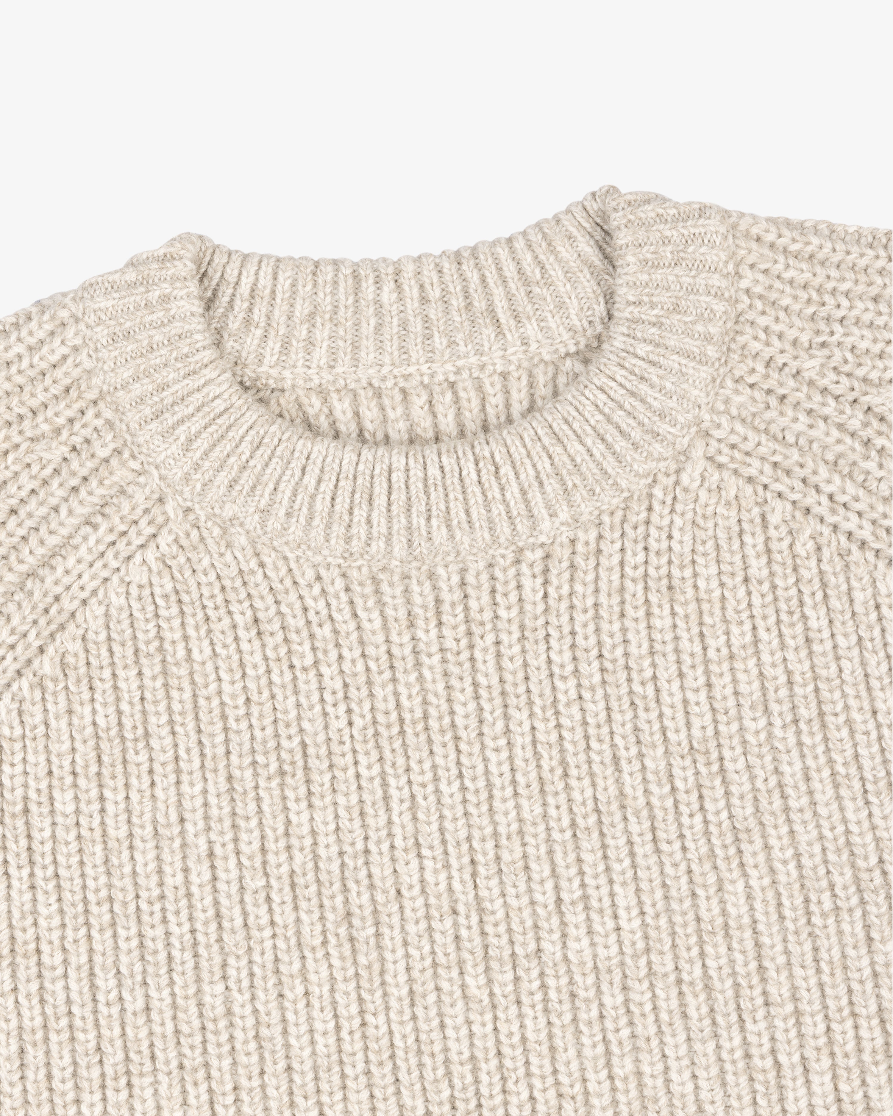 Heavyweight Shaker Stitch Crewneck