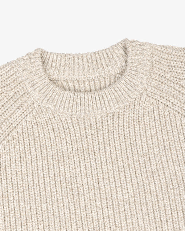 Heavyweight Shaker Stitch Crewneck