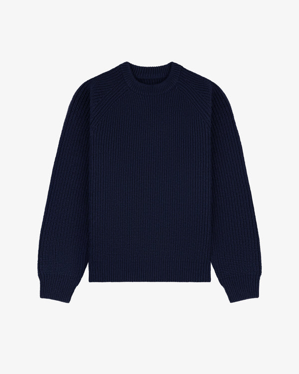 Heavyweight Shaker Stitch Crewneck
