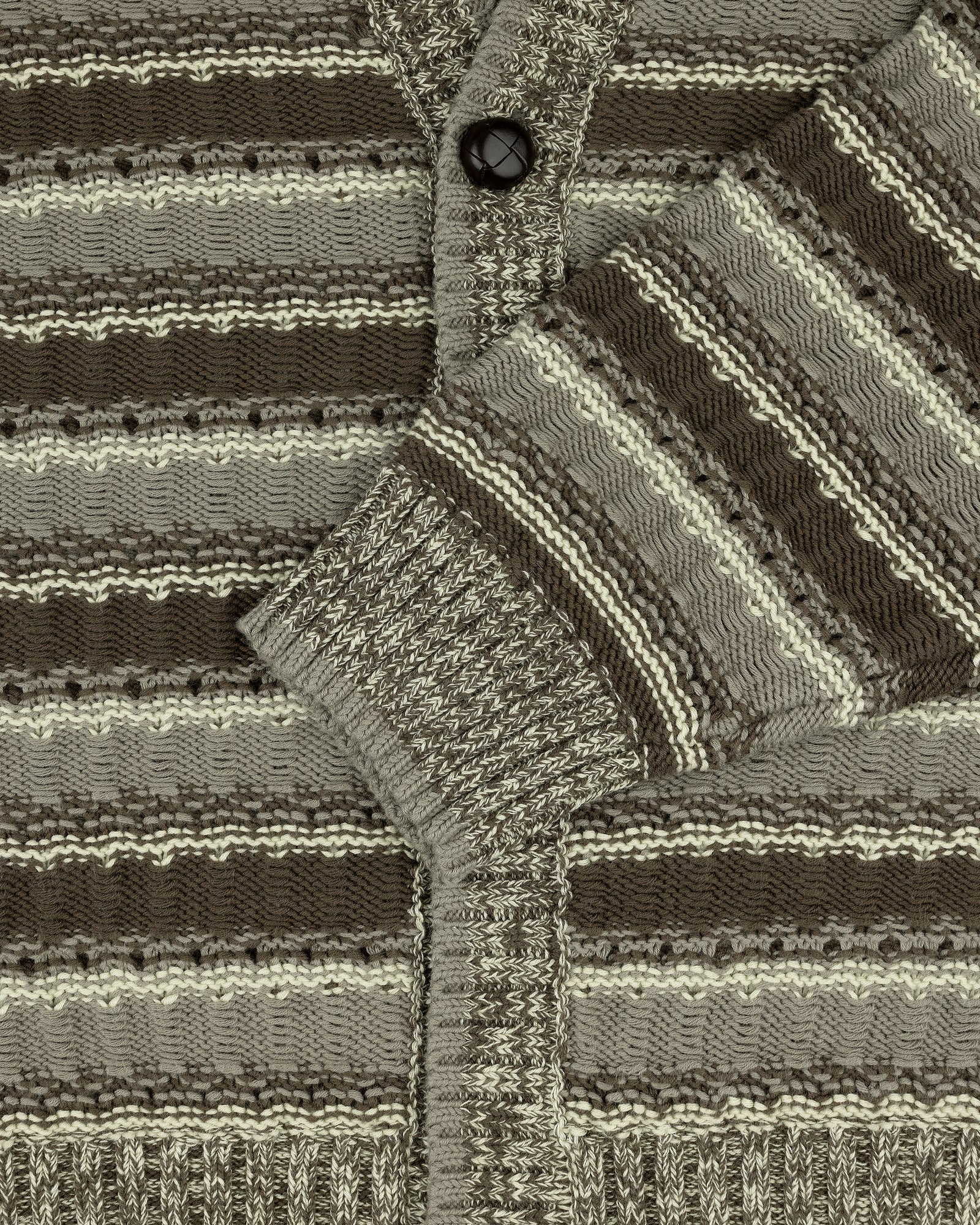 Jacquard Striped Cardigan