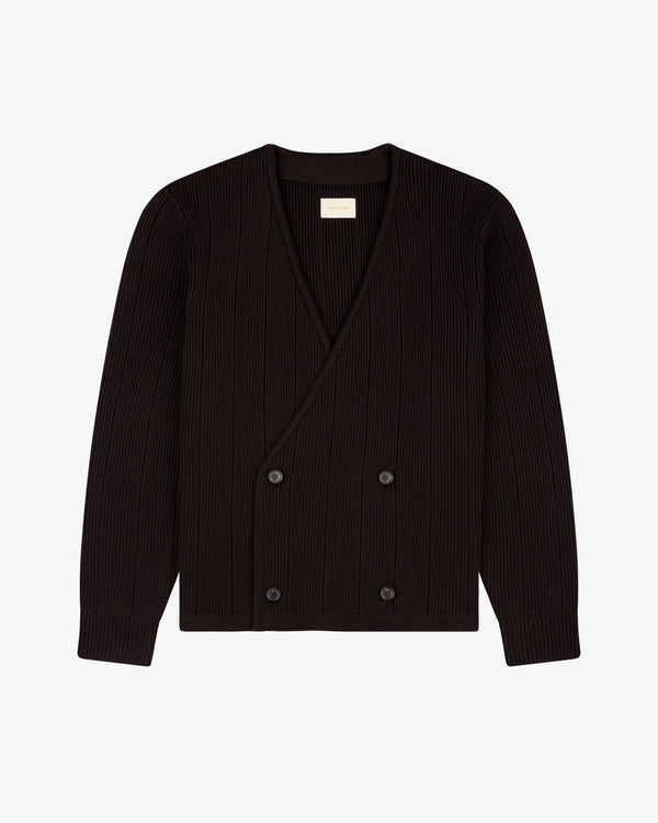 Double-Breasted Merino     Cardigan