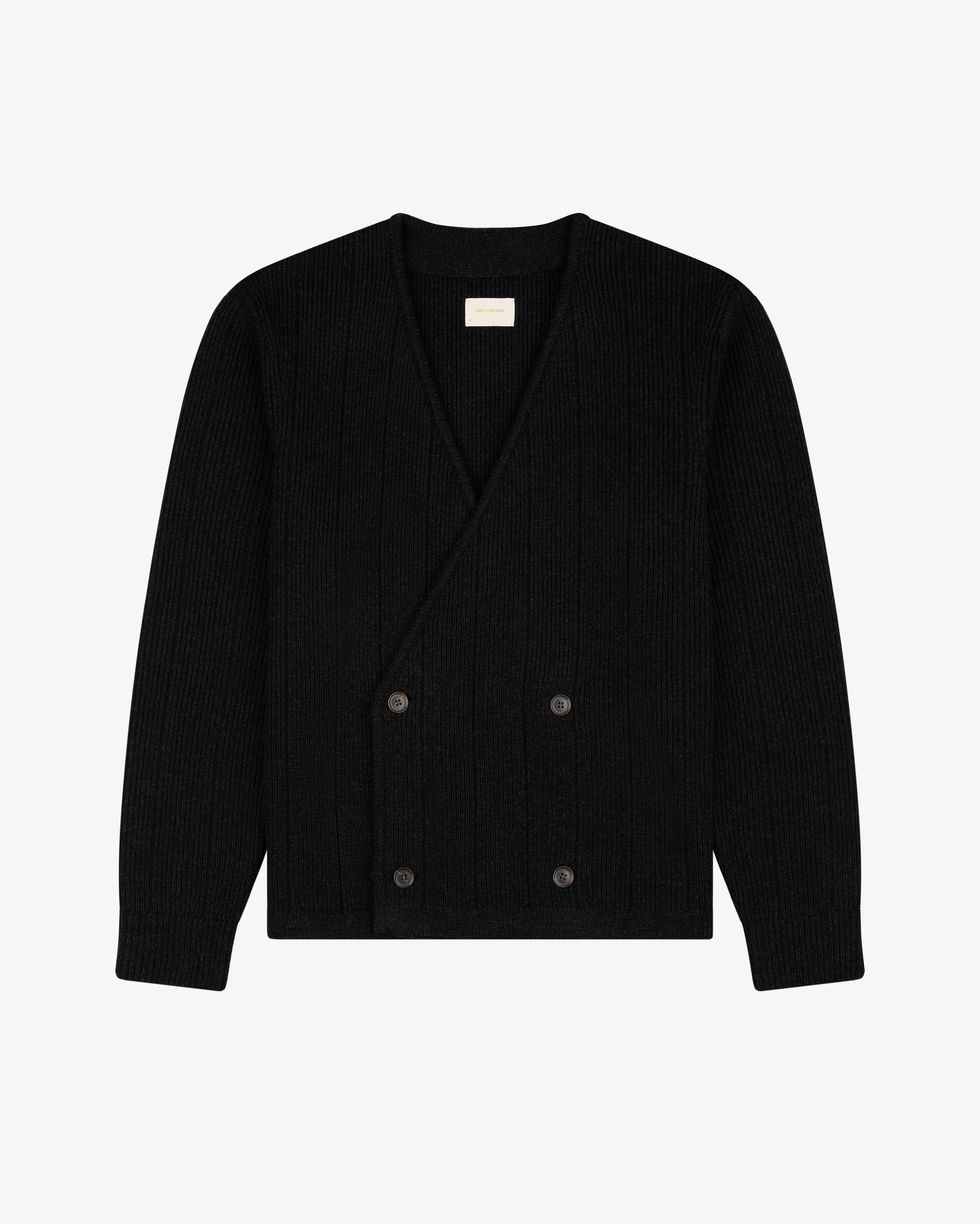 Double-Breasted Merino     Cardigan