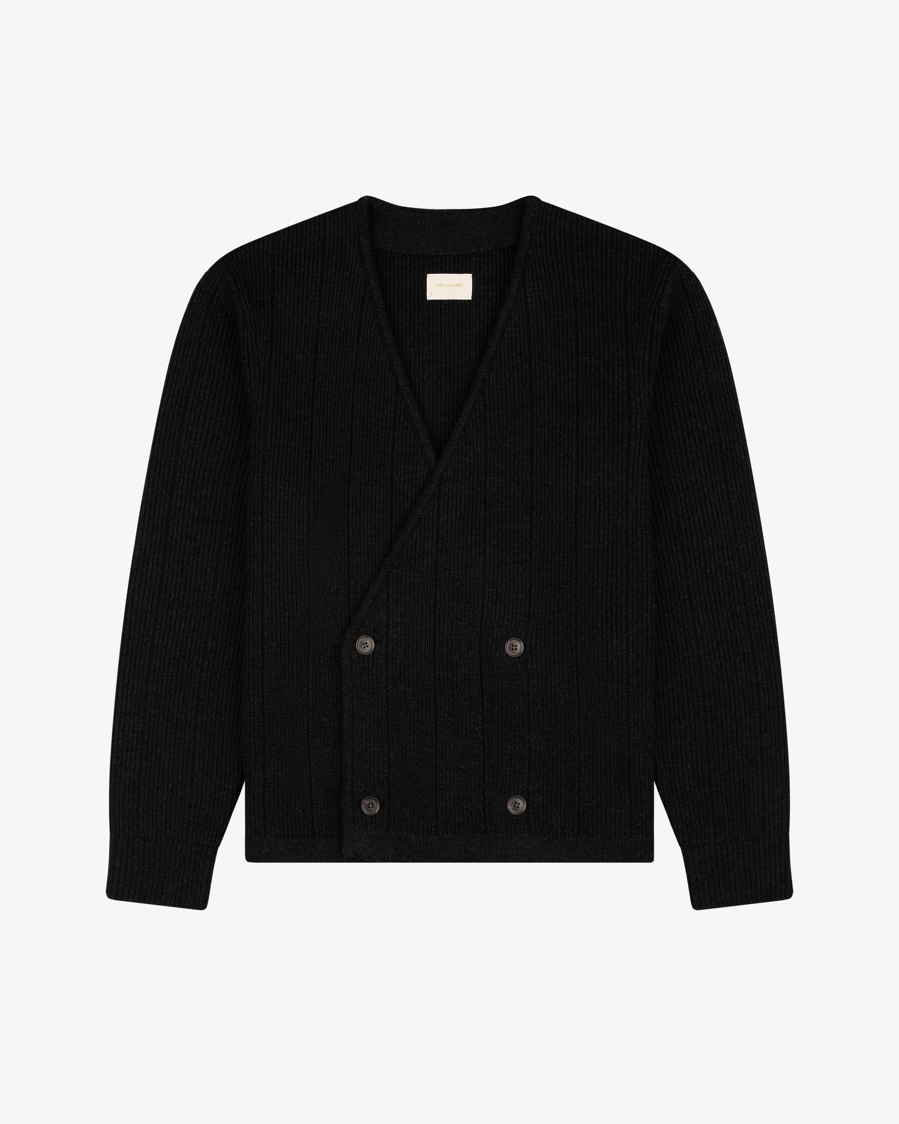 Double-Breasted Merino     Cardigan