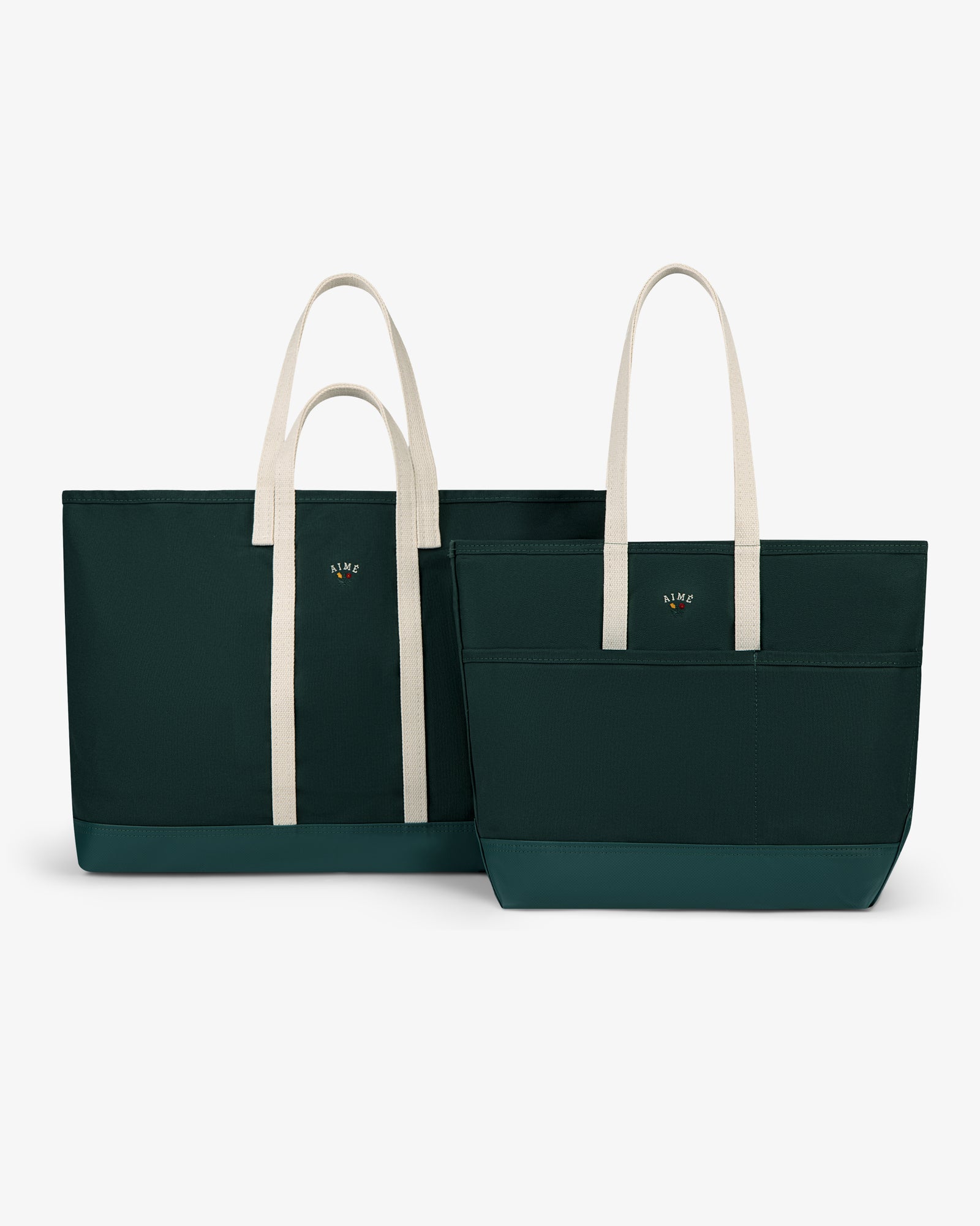 Medium Crest Canvas Tote