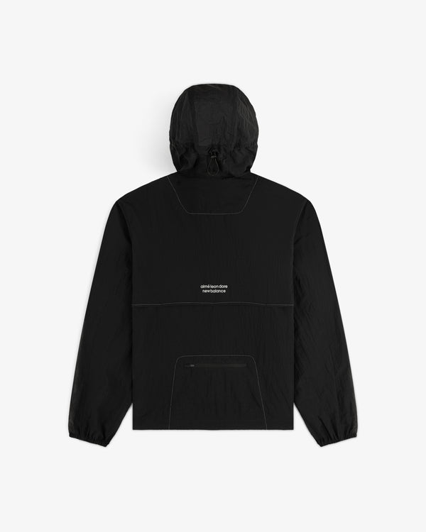 ALD / New Balance Breathable Half-Zip Pullover shown from the back with small white text and an upper back seam.
