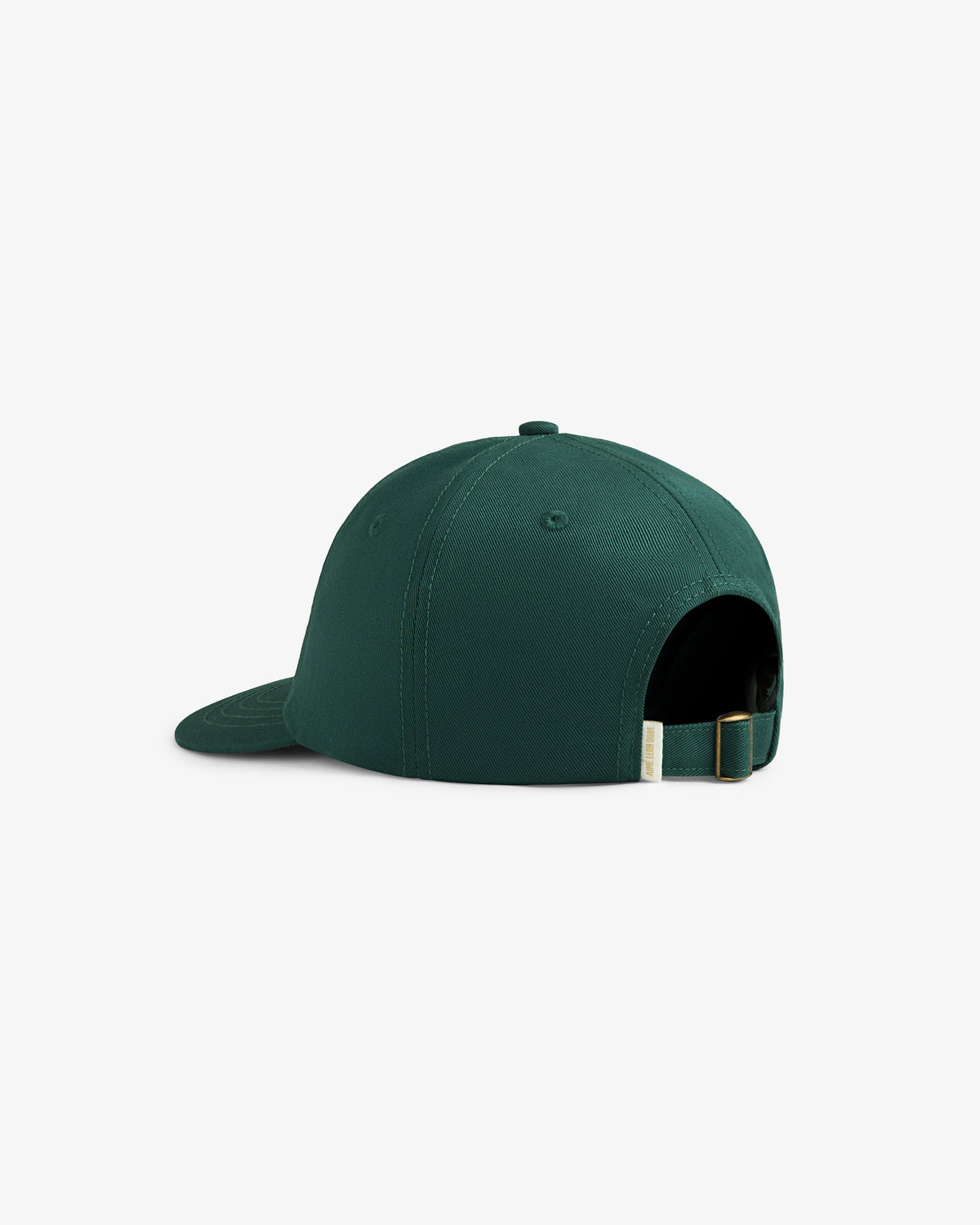 Core Logo Hat in dark green, shown from the back with an adjustable strap and metal clasp.