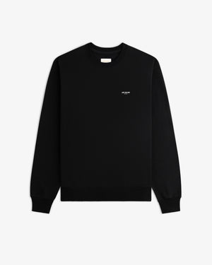 Micro   Logo  Crewneck   Sweatshirt