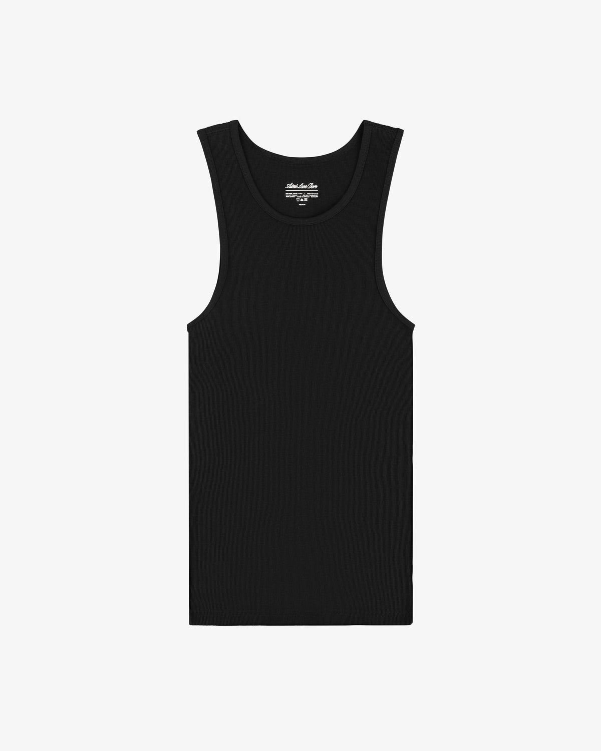 Tank Top 3-Pack, black sleeveless tanks laid flat on a white background.
