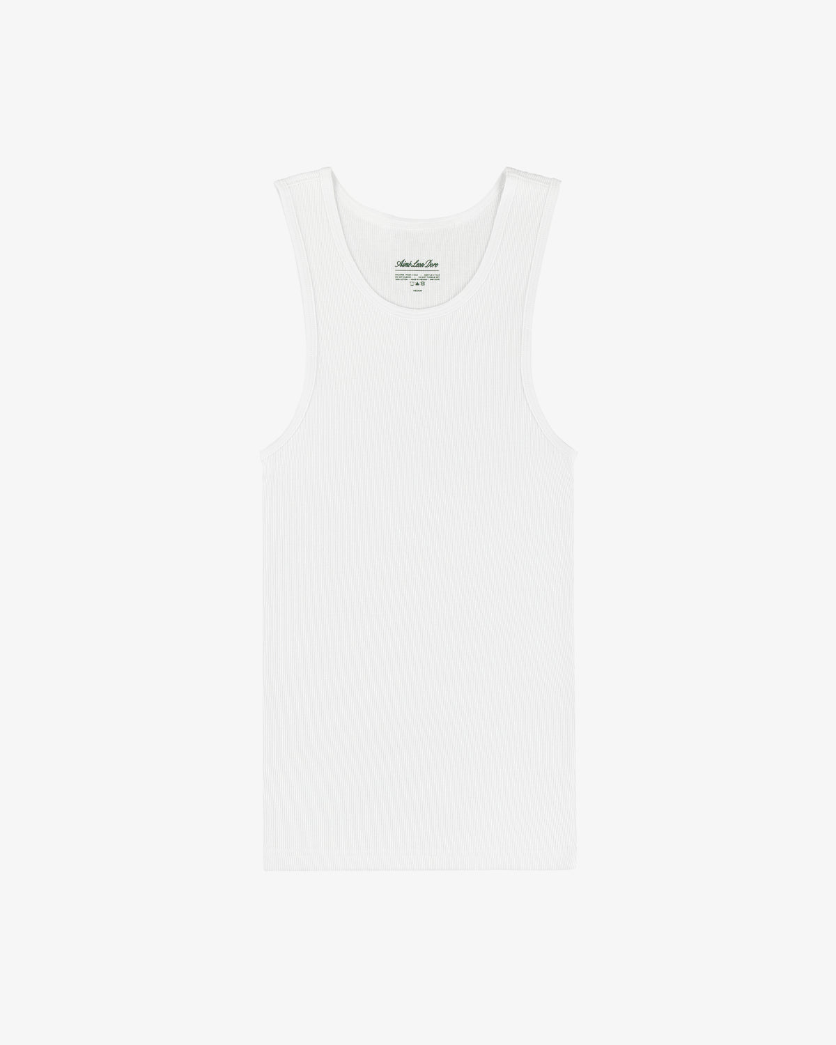 A Tank Top 3-Pack in plain white is laid flat on a white background.