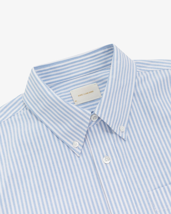 Striped Crest Oxford   Shirt