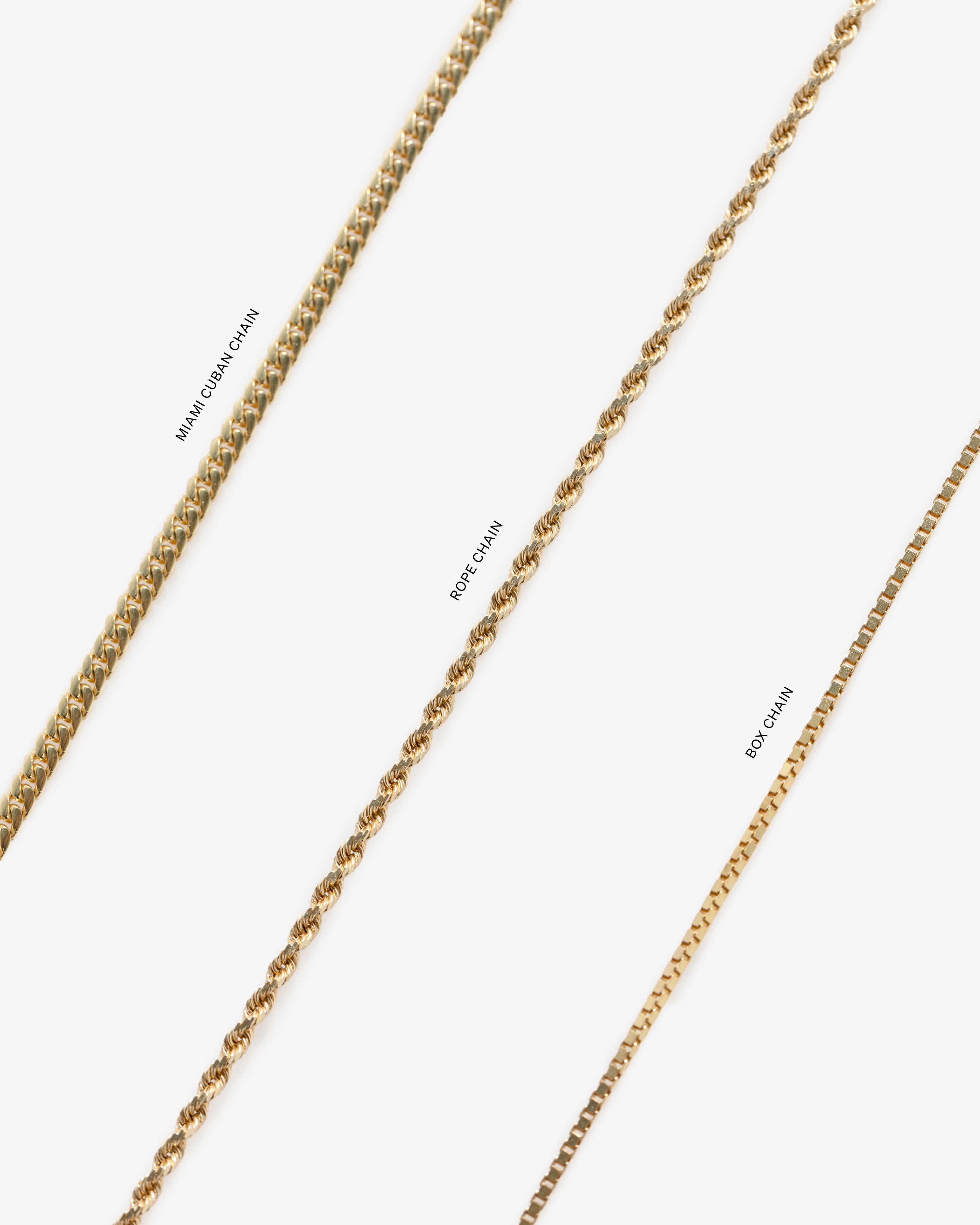 14Kt Gold Pendant with unique link patterns, displayed on a white background.