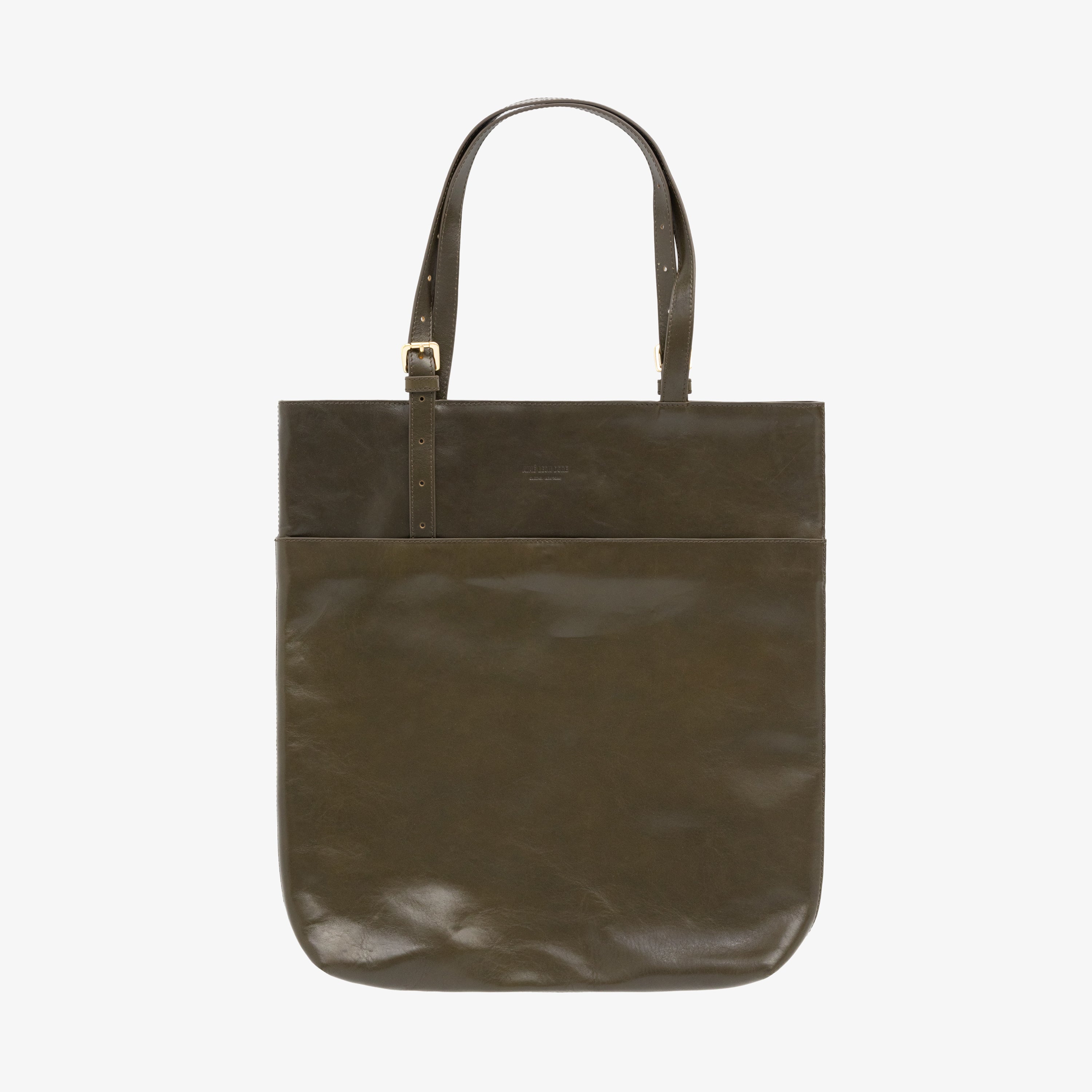 Debossed Logo Leather Document Tote – Aimé Leon Dore EU