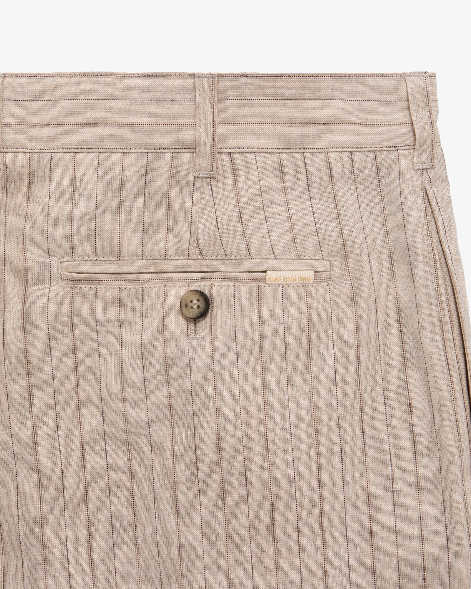 Double Pleated Linen Short
