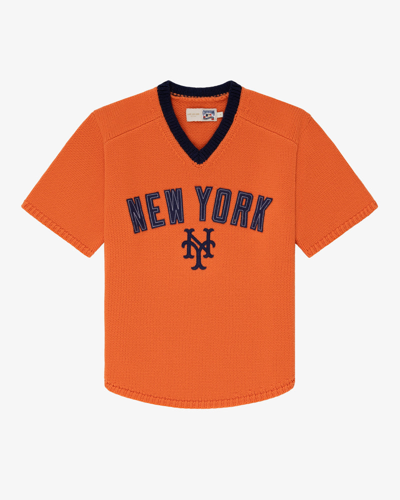 ALD / New York Mets Short-Sleeve Knit  Sweater