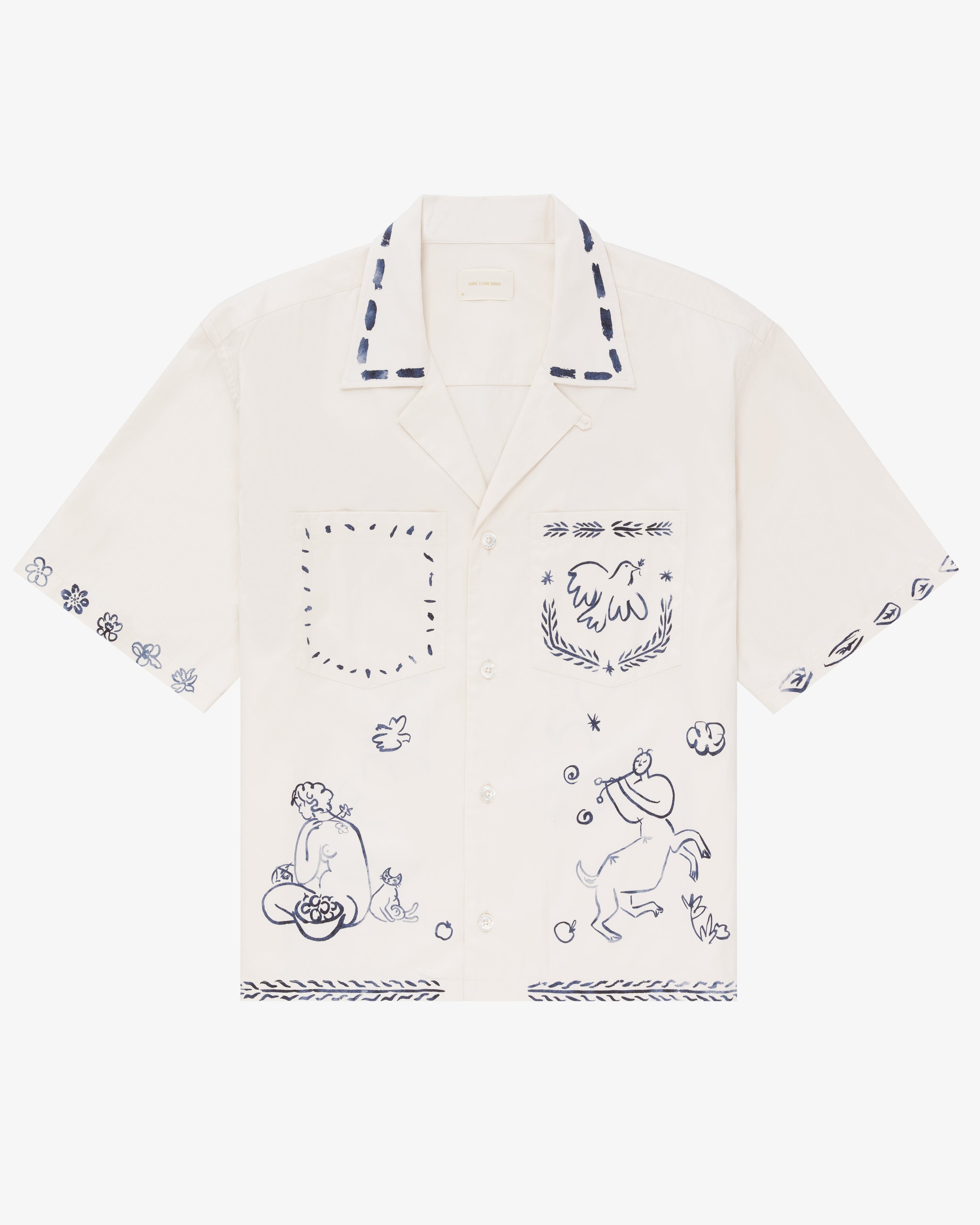 Lesvos Cropped Camp Shirt – Aimé Leon Dore EU