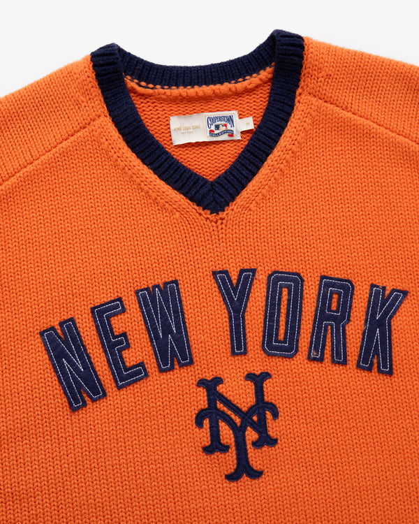 ALD / New York Mets Short-Sleeve Knit  Sweater