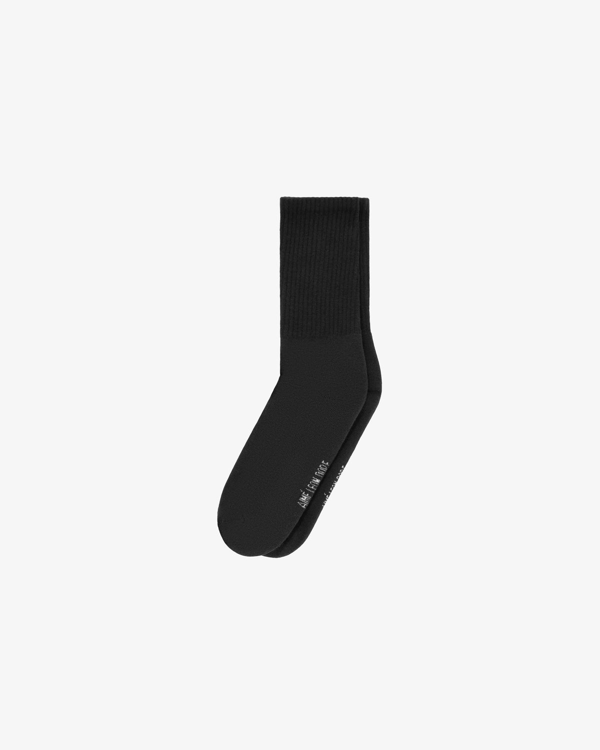 A single Crew Sock 3-Pack black sock displayed on a plain white background.