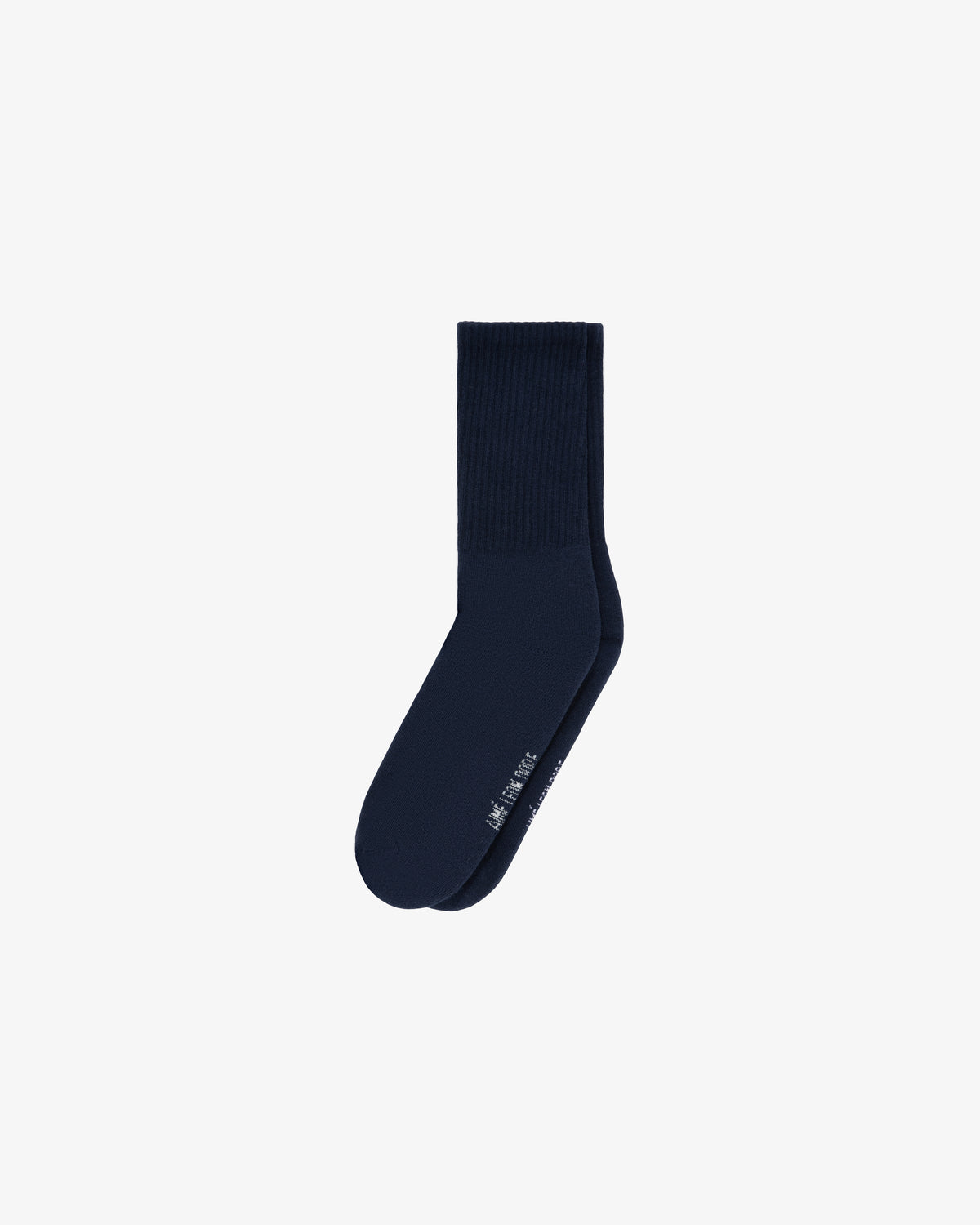 A single dark blue Crew Sock 3-Pack sock with a ribbed cuff, shown on a plain white background.