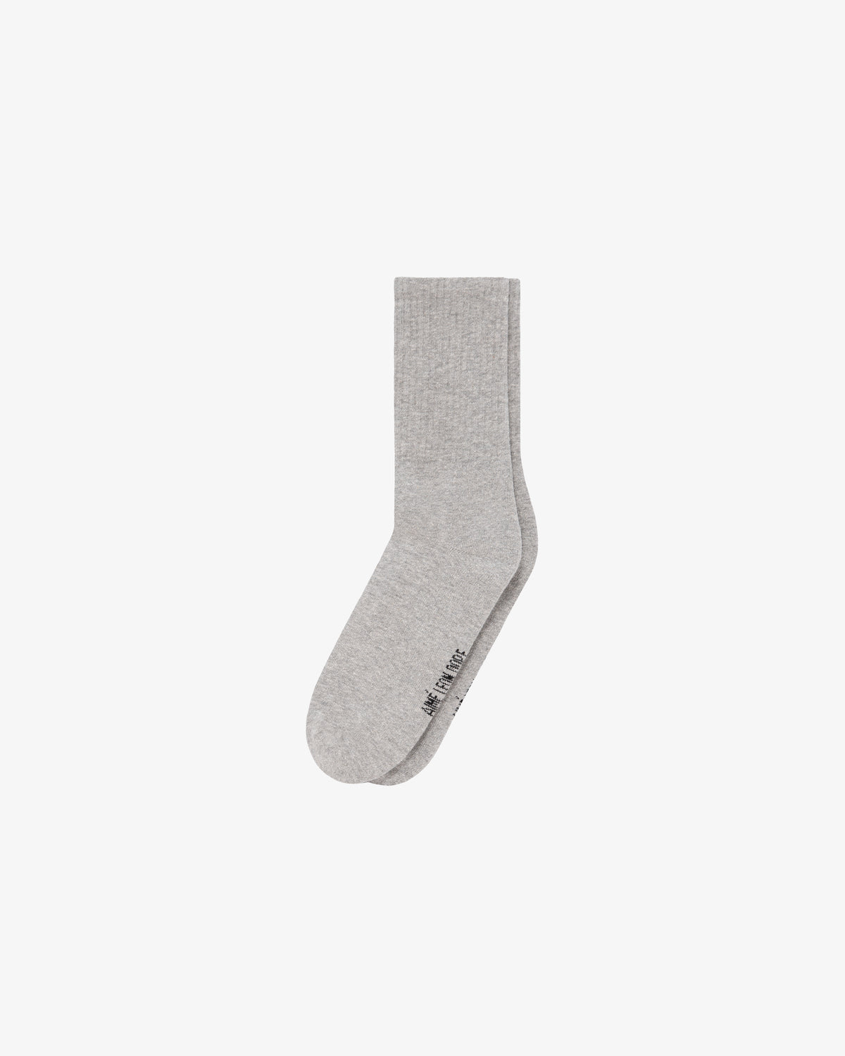 A single light gray Crew Sock 3-Pack sock with a subtle logo by the toe on a plain white background.