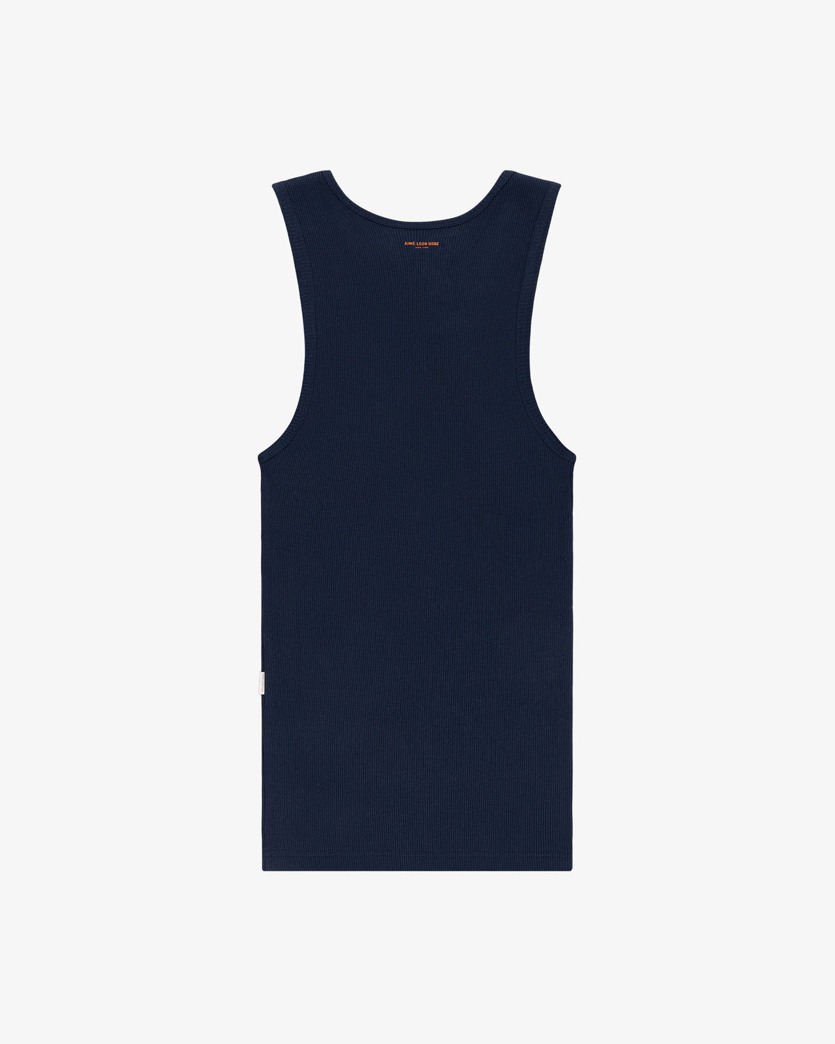 Mets Tank Top in navy blue, sleeveless, shown from the back laid flat on a white background.