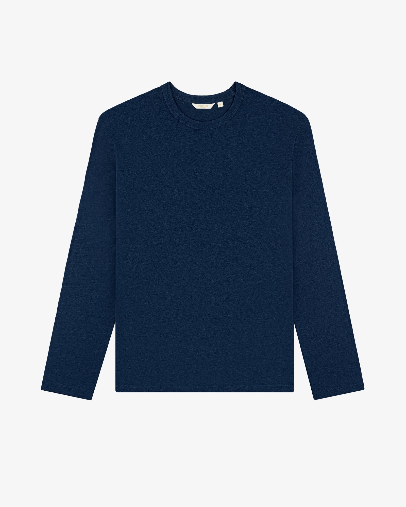 Tシャツ・カットソー NUUR LONG SLEEVES ROUND NECK SWEATER (A03001 A0310 NAVY) CODE-ZERO Long Sleeve T-Shirt Ocean Navy Blue XS | CODE-ZERO