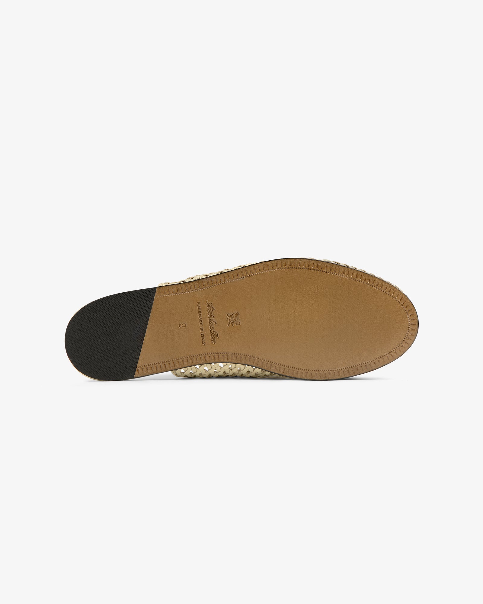 Leather Raffia Mule