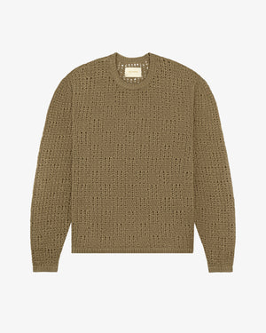 Checkered Crewneck Sweater