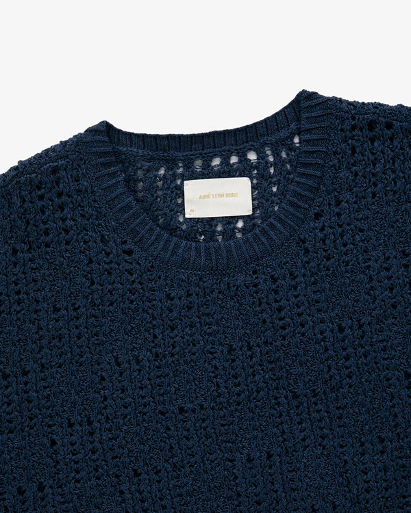 Aime Leon Dore Gradient Basketweave Knit Vest Multicolor