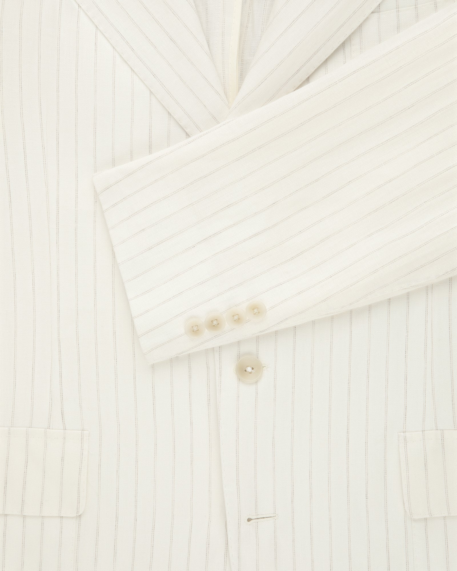 Striped Linen Suit Jacket