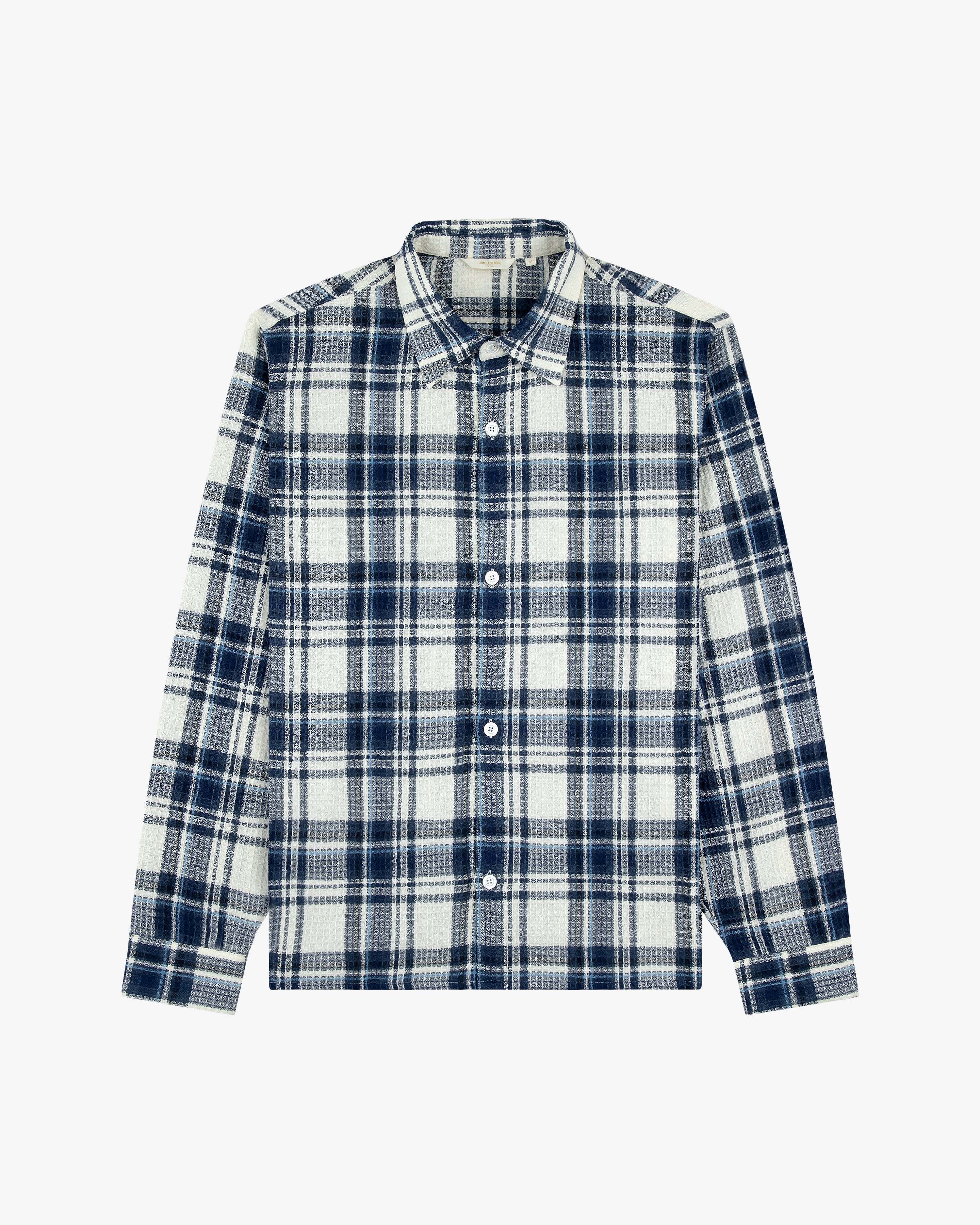 Plaid    Waffle  Deck  Shirt