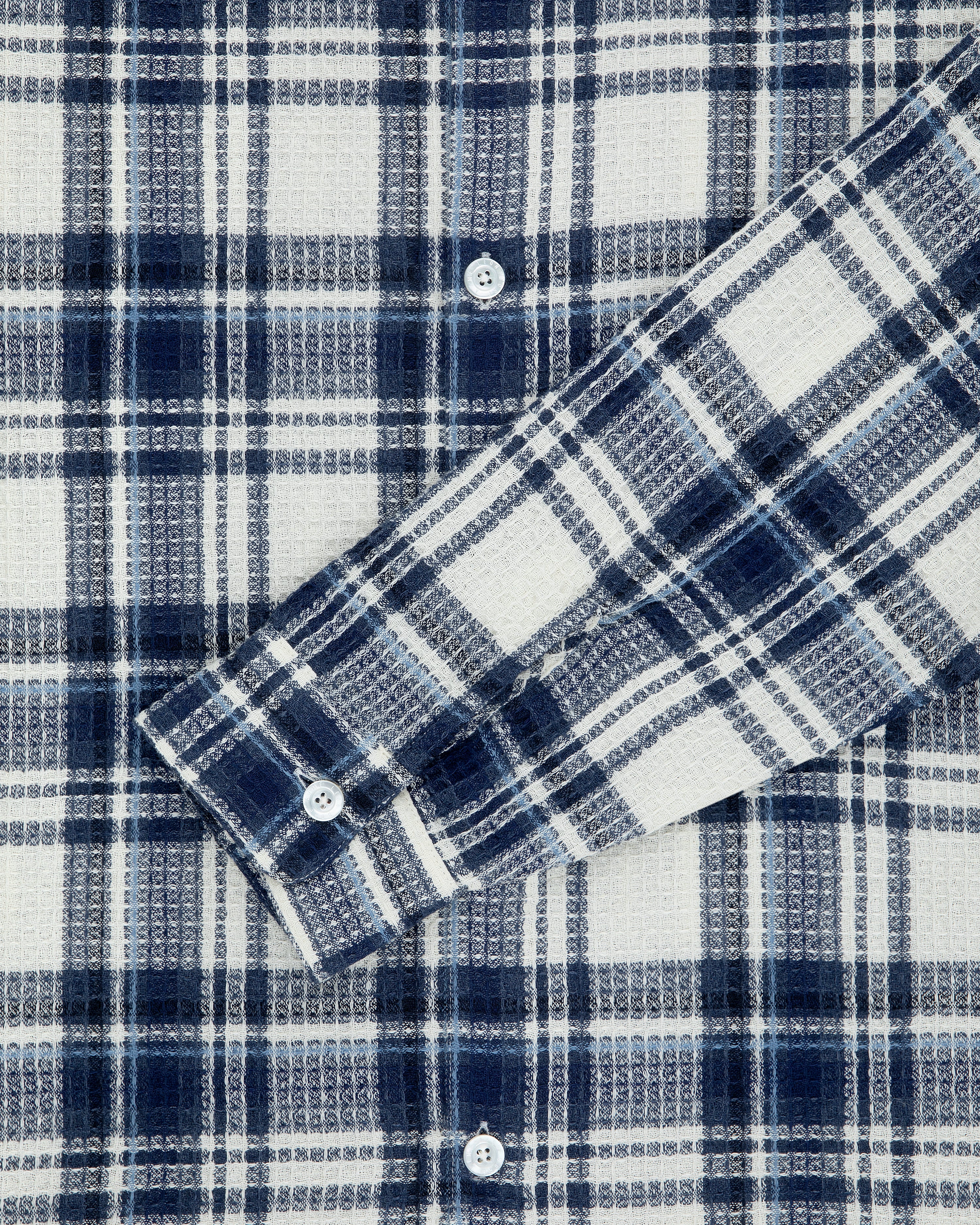 Plaid    Waffle  Deck  Shirt