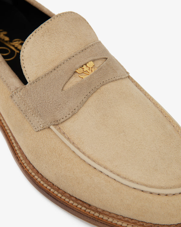 Suede Queens Crest Loafer
