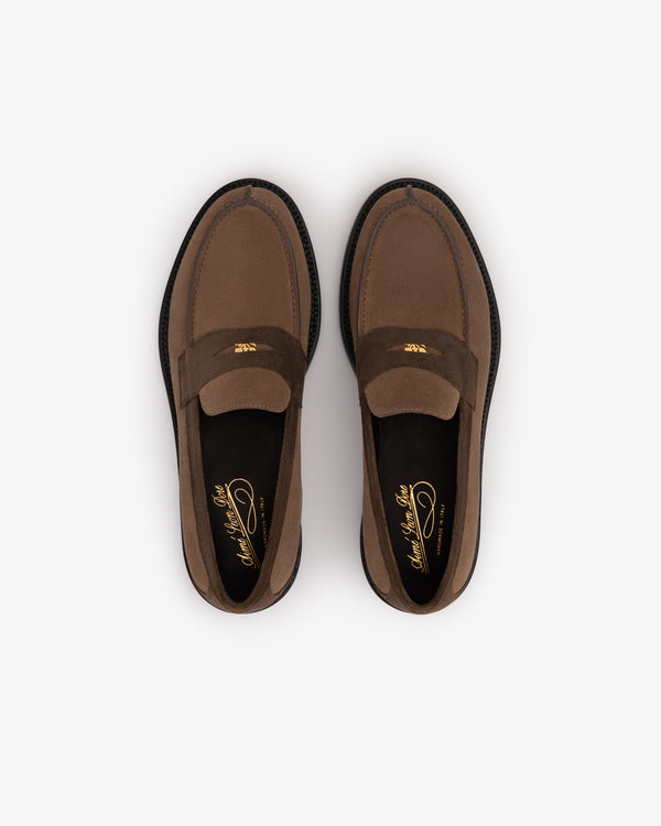 Suede Queens Crest Loafer