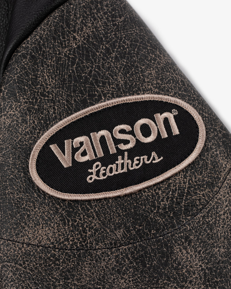 ALD / Vanson Distressed Leather Moto Jacket