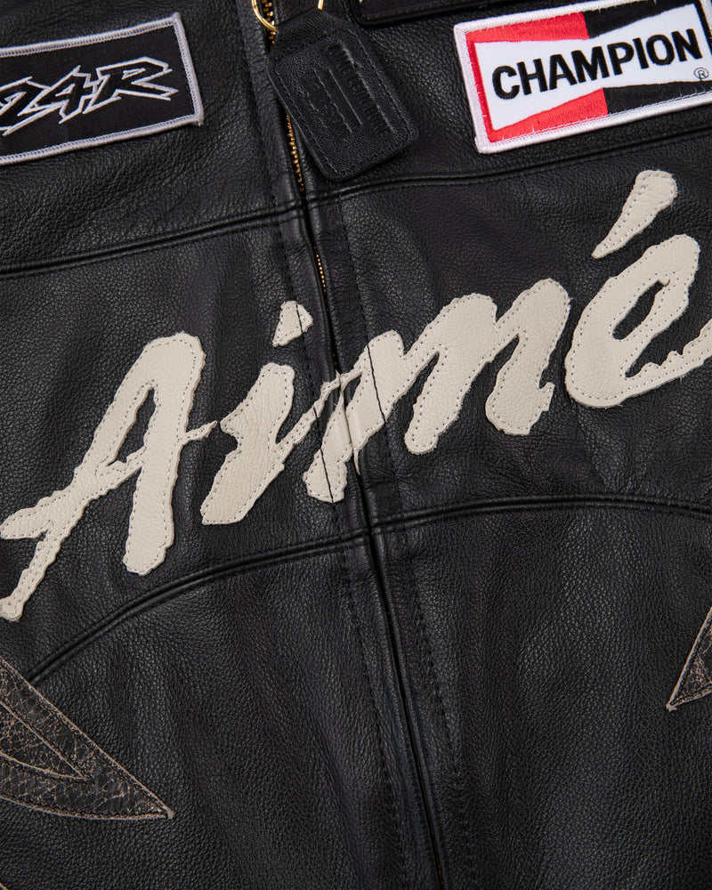 ALD / Vanson Distressed Leather Moto Jacket